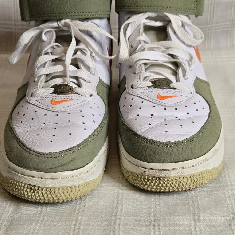 Men's Size 8‎ - Nike Air Force 1 Mid QS "Jewel Oil Green"  Good Condition - Picture 3 of 10